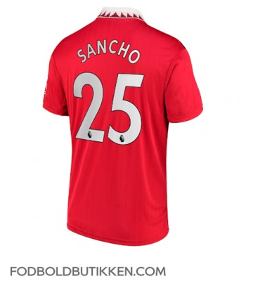 Manchester United Jadon Sancho #25 Hjemmebanetrøje 2022-23 Kortærmet